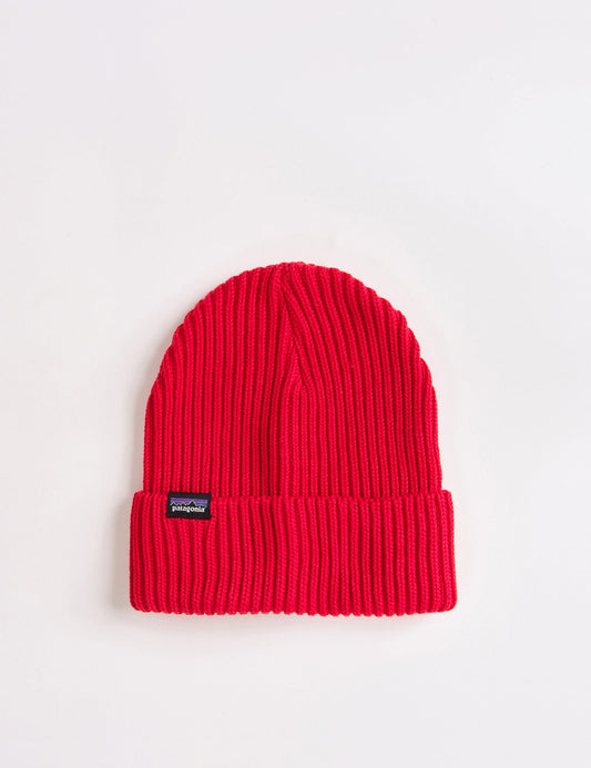 Pata Fishermans Rolled Beanie Hat - Touring Red