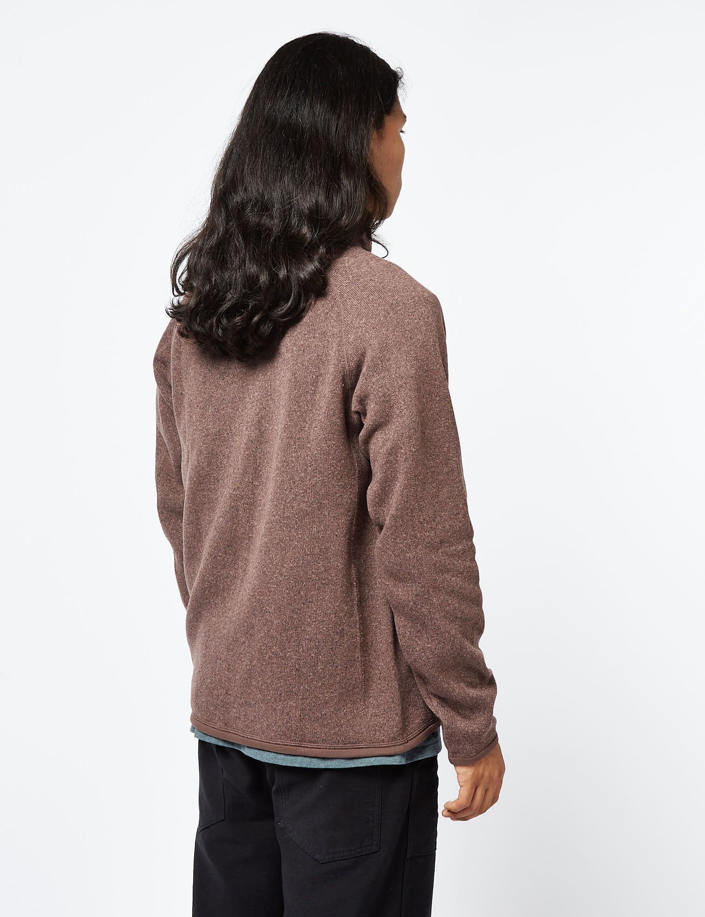 Pata Better Sweater 1/4 Zip Fleece - Dusky Brown