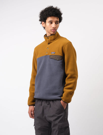 Pata LW Synch Fleece Snap-T Pullover - Shelter Brown