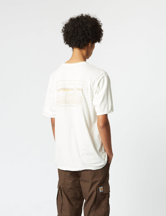 Pata '73 Skyline Organic T-Shirt - Birch White