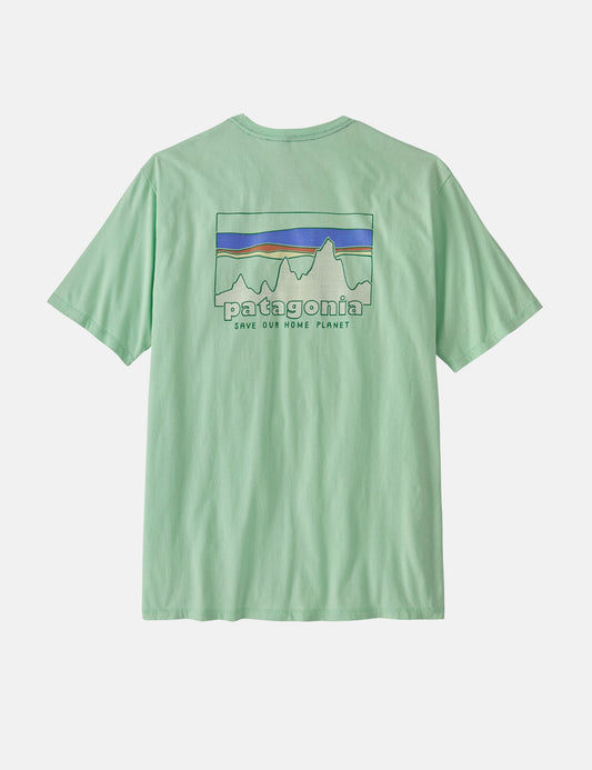 Pata '73 Skyline Organic T-Shirt - Rinsed Green