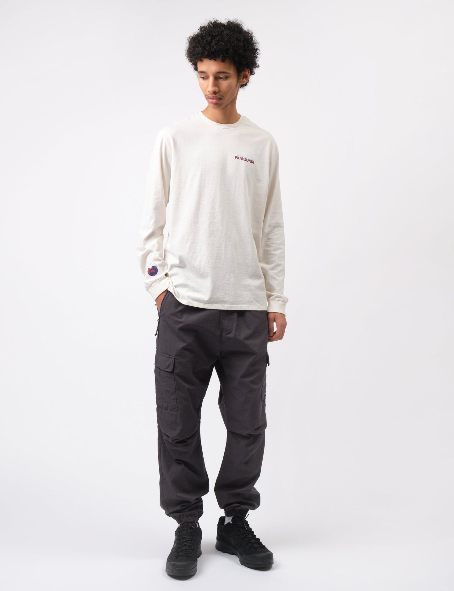 Pata Chill Long Sleeve T-Shirt - Birch White