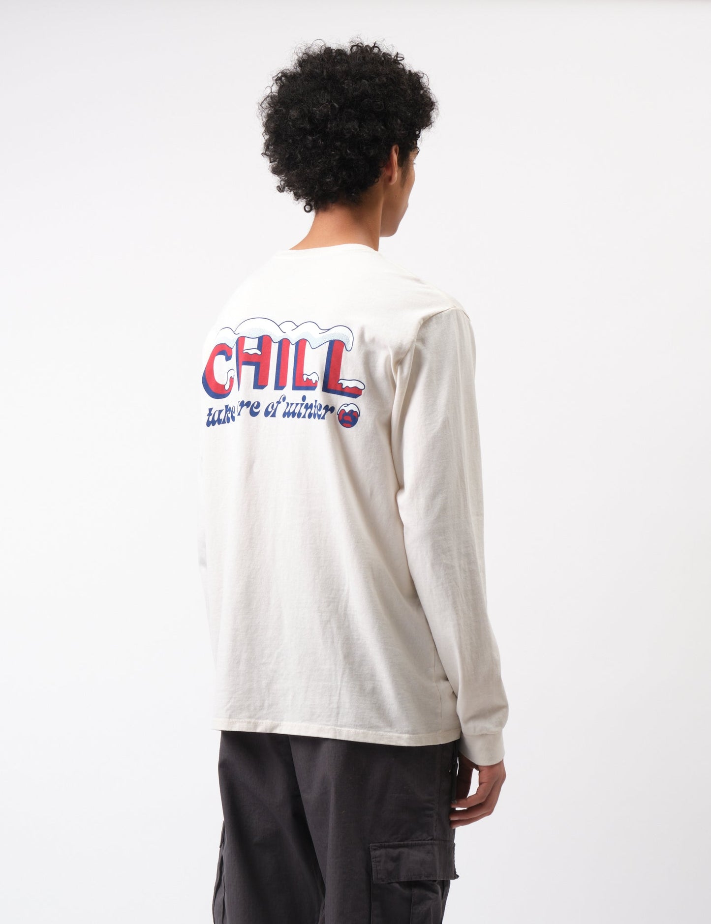 Pata Chill Long Sleeve T-Shirt - Birch White