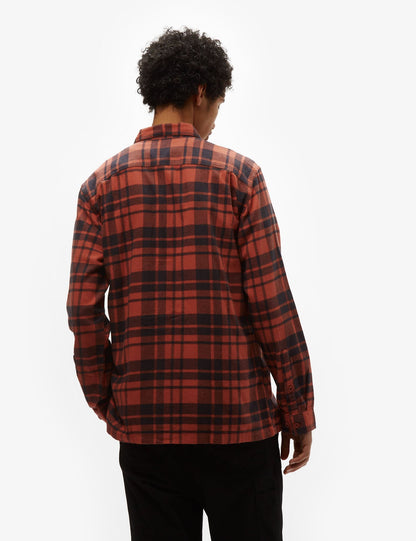 Pata Fjord Flannel Ice Caps Shirt (Organic) - Burl Red