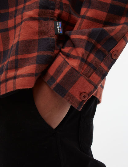 Pata Fjord Flannel Ice Caps Shirt (Organic) - Burl Red