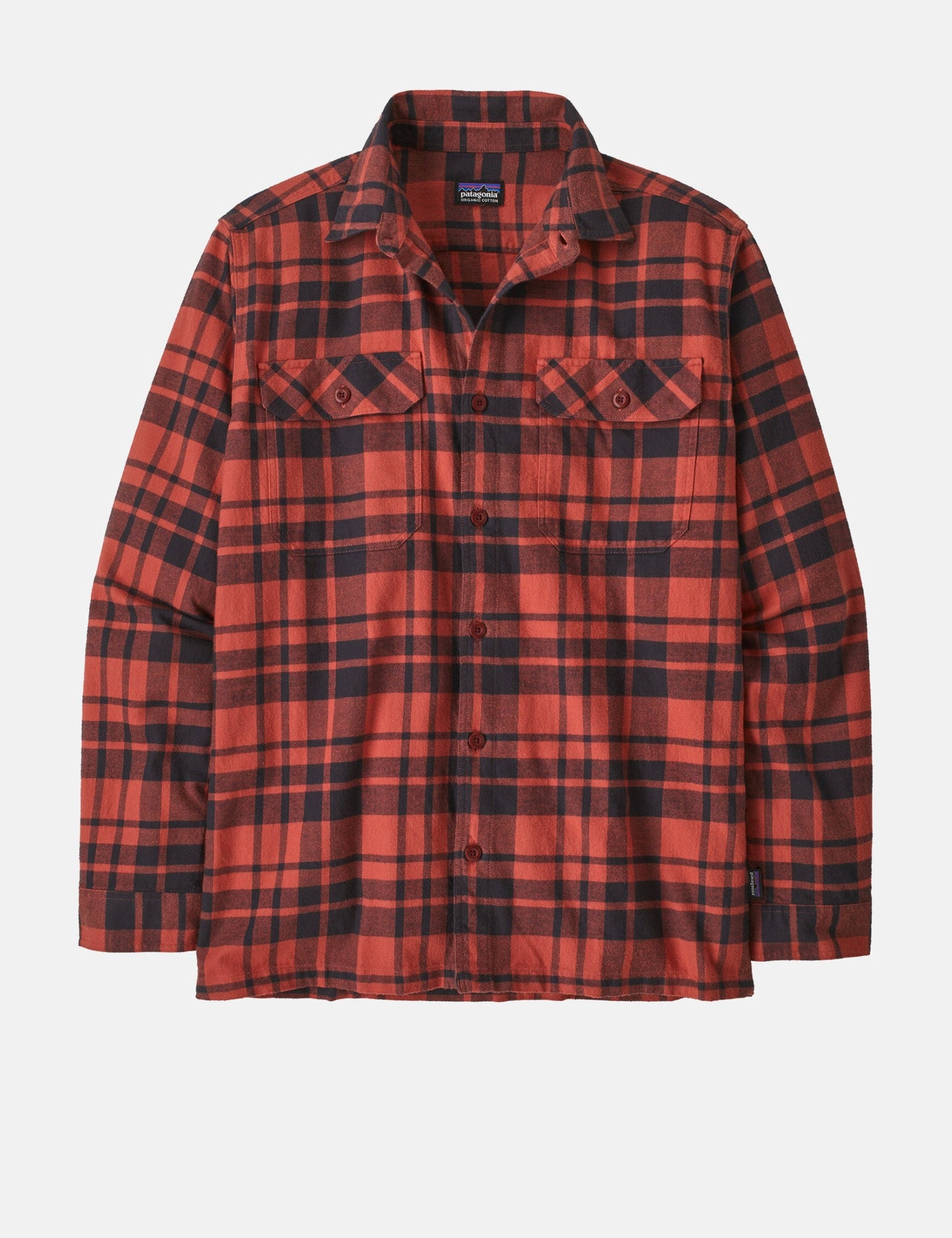 Pata Fjord Flannel Ice Caps Shirt (Organic) - Burl Red