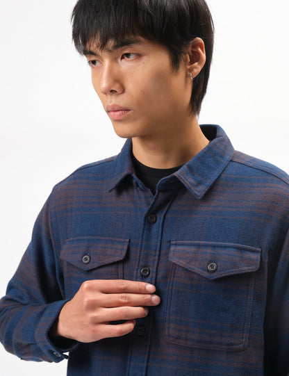 Pata Fjord Flannel Cascade Shirt - Tidepool Blue