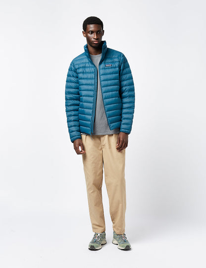 Pata Down Sweater Jacket - Wavy Blue