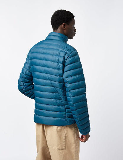 Pata Down Sweater Jacket - Wavy Blue