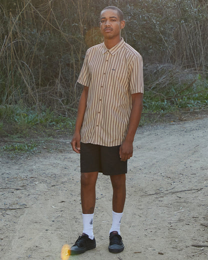 Arvostripe Woven Short Sleeve Shirt