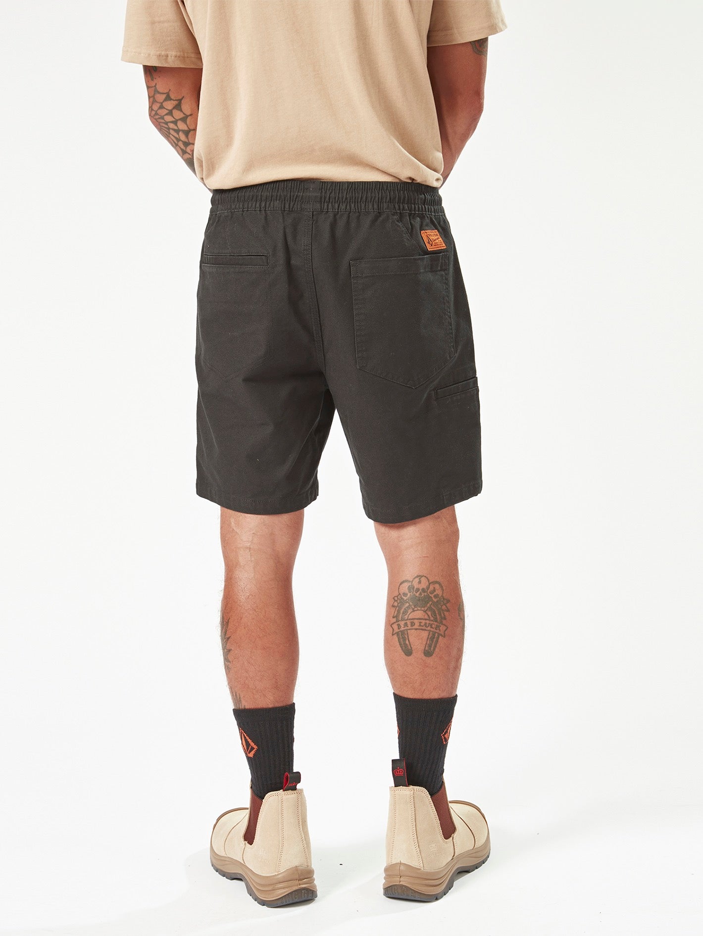 Workwear Caliper Elastic Waist Shorts