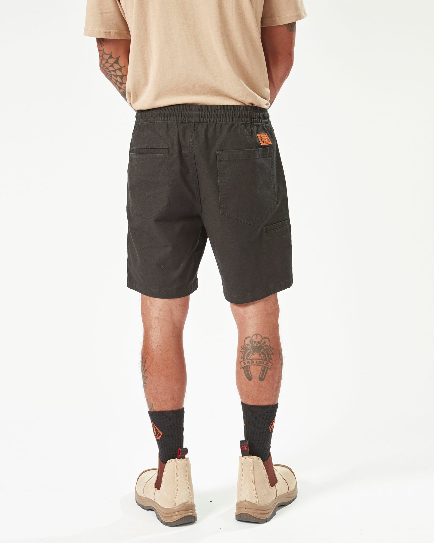 Workwear Caliper Elastic Waist Shorts