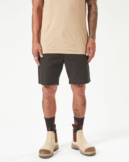 Workwear Caliper Elastic Waist Shorts