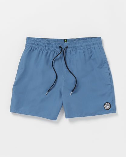 Lido Solid Elastic Waist Trunks