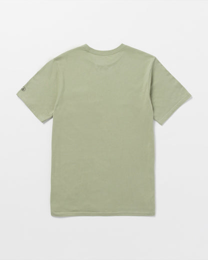 Solid Short Sleeve Shirt Pocket Tee