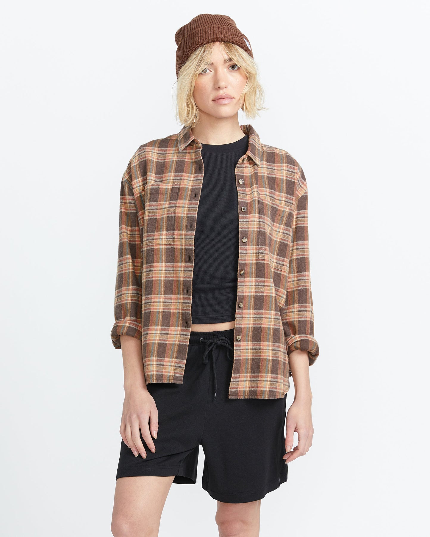 Plaid To Meet U 2 Long Sleeve Top