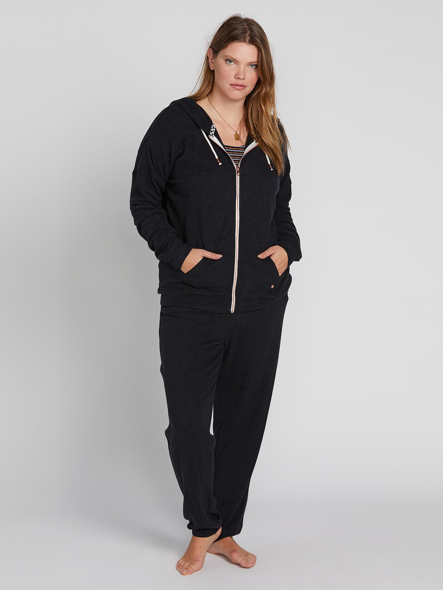 Lived In Lounge Plus Size Zip Up