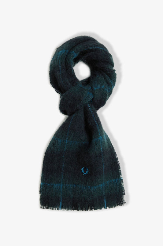 Brushed Wool Tartan Scarf