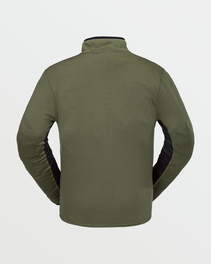 Mens Gridlock Mock Neck Fleece