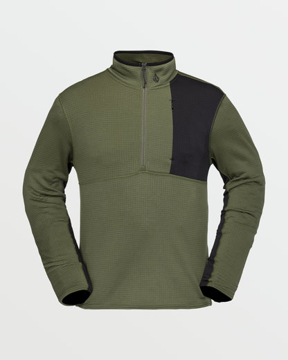 Mens Gridlock Mock Neck Fleece