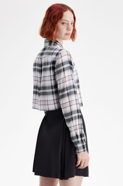 Cropped Check Shirt