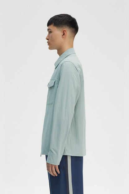 Textured Zip-Through Overshirt