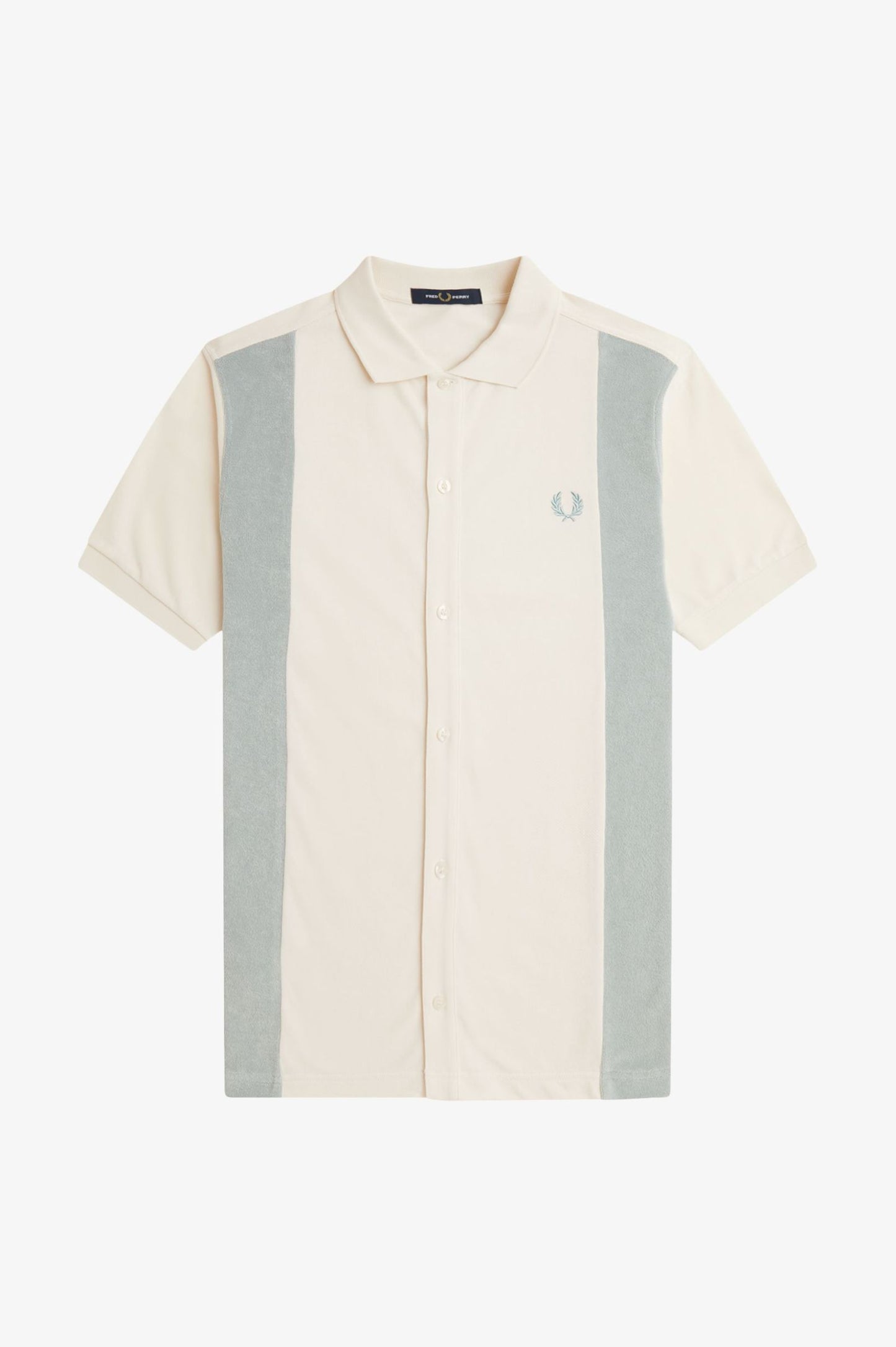 Towelling Panel Polo Shirt