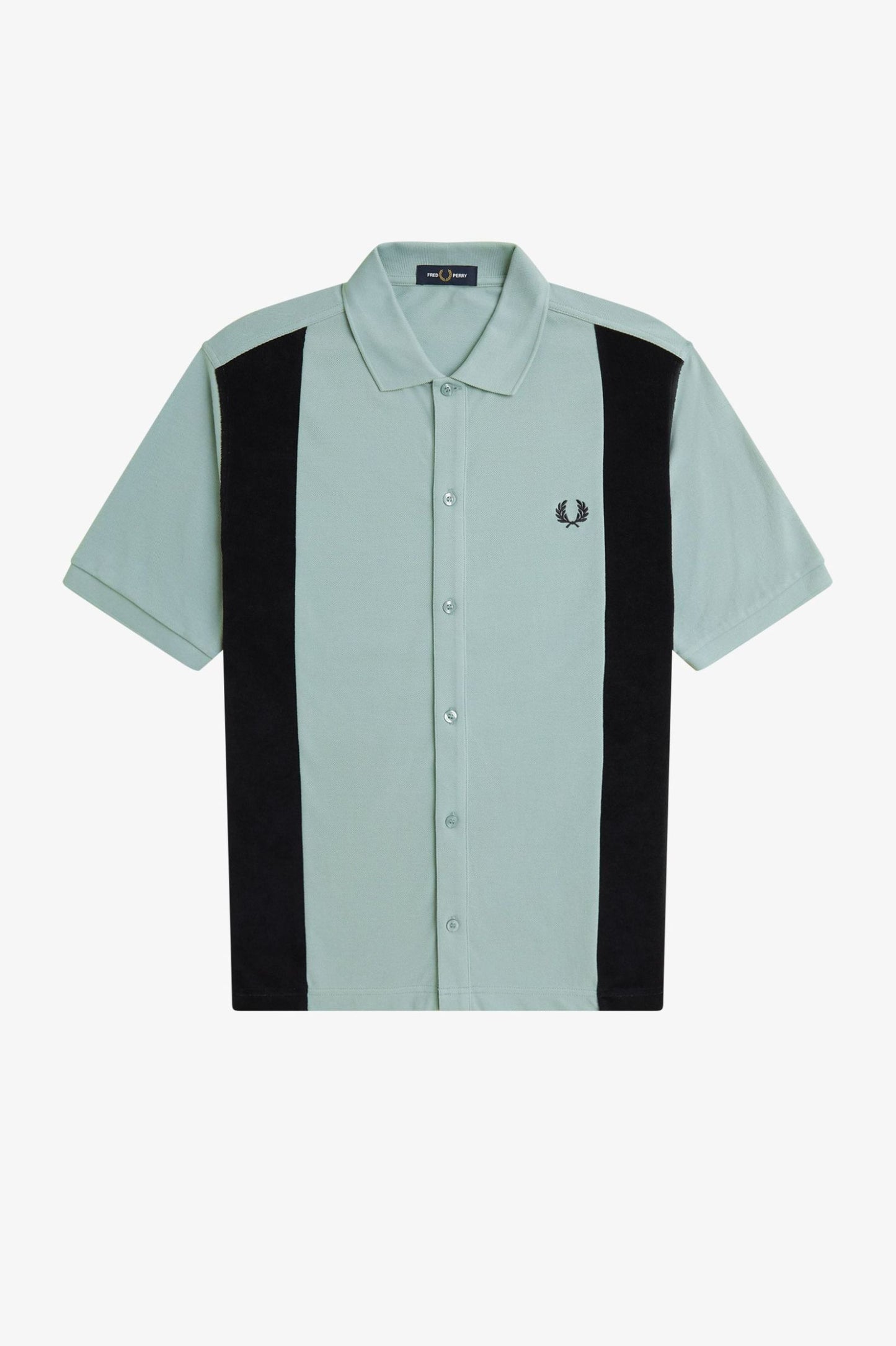 Towelling Panel Polo Shirt