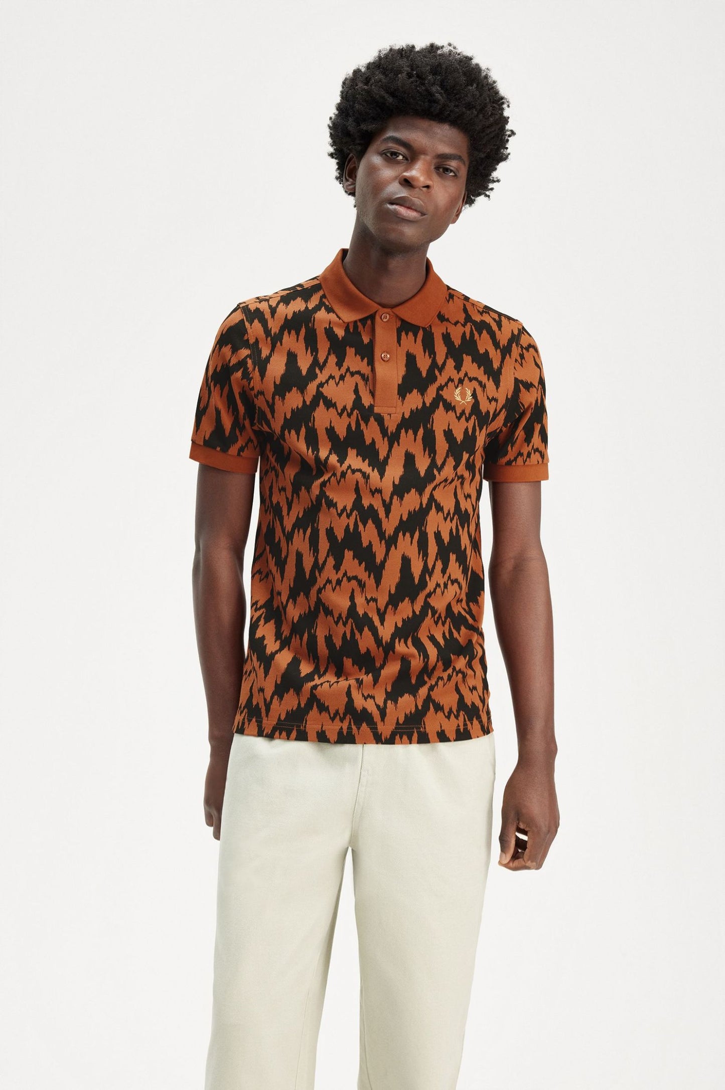 Animal Print Polo Shirt