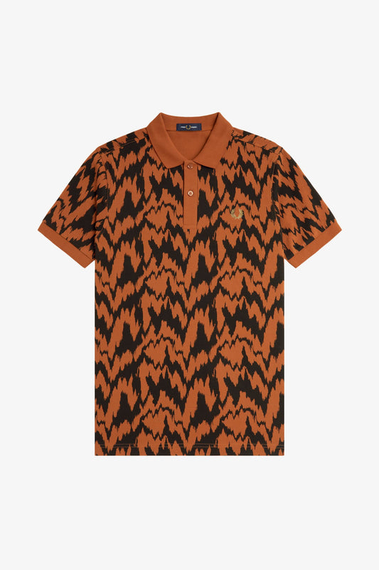 Animal Print Polo Shirt