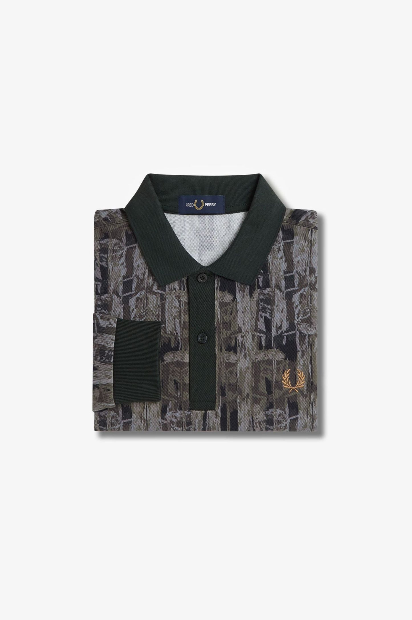 Abstract Print Polo Shirt