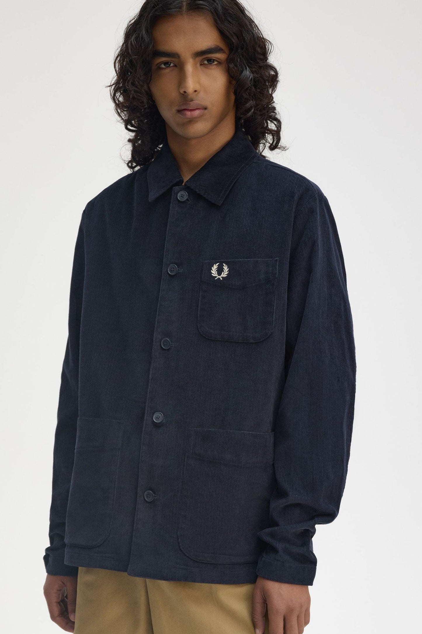 Corduroy Pocket Detail Overshirt