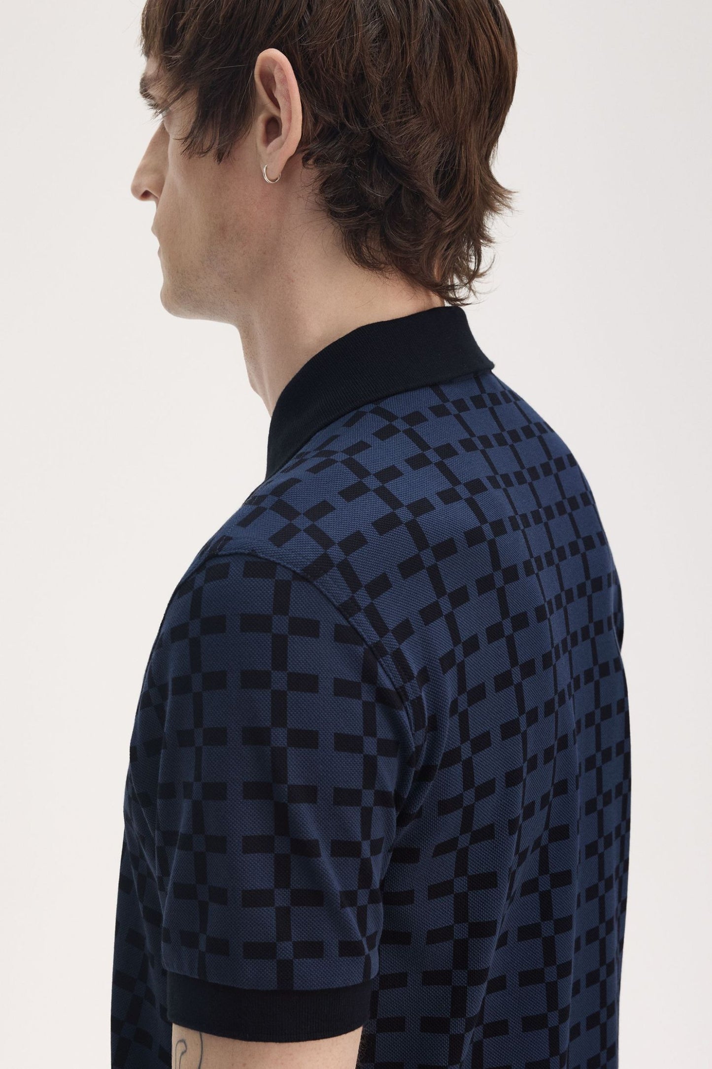 Jacquard Print Polo Shirt