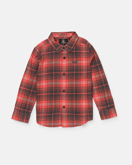 Toddler Boys Caden Plaid Long Sleeve Shirt