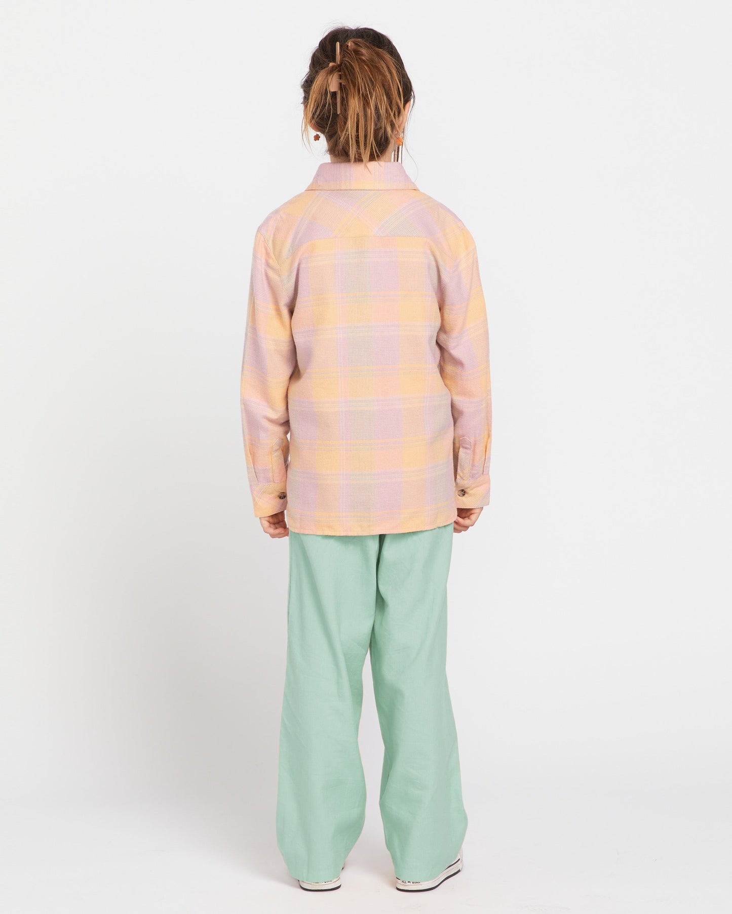 Little Girls Rad Plaid Long Sleeve Shirt