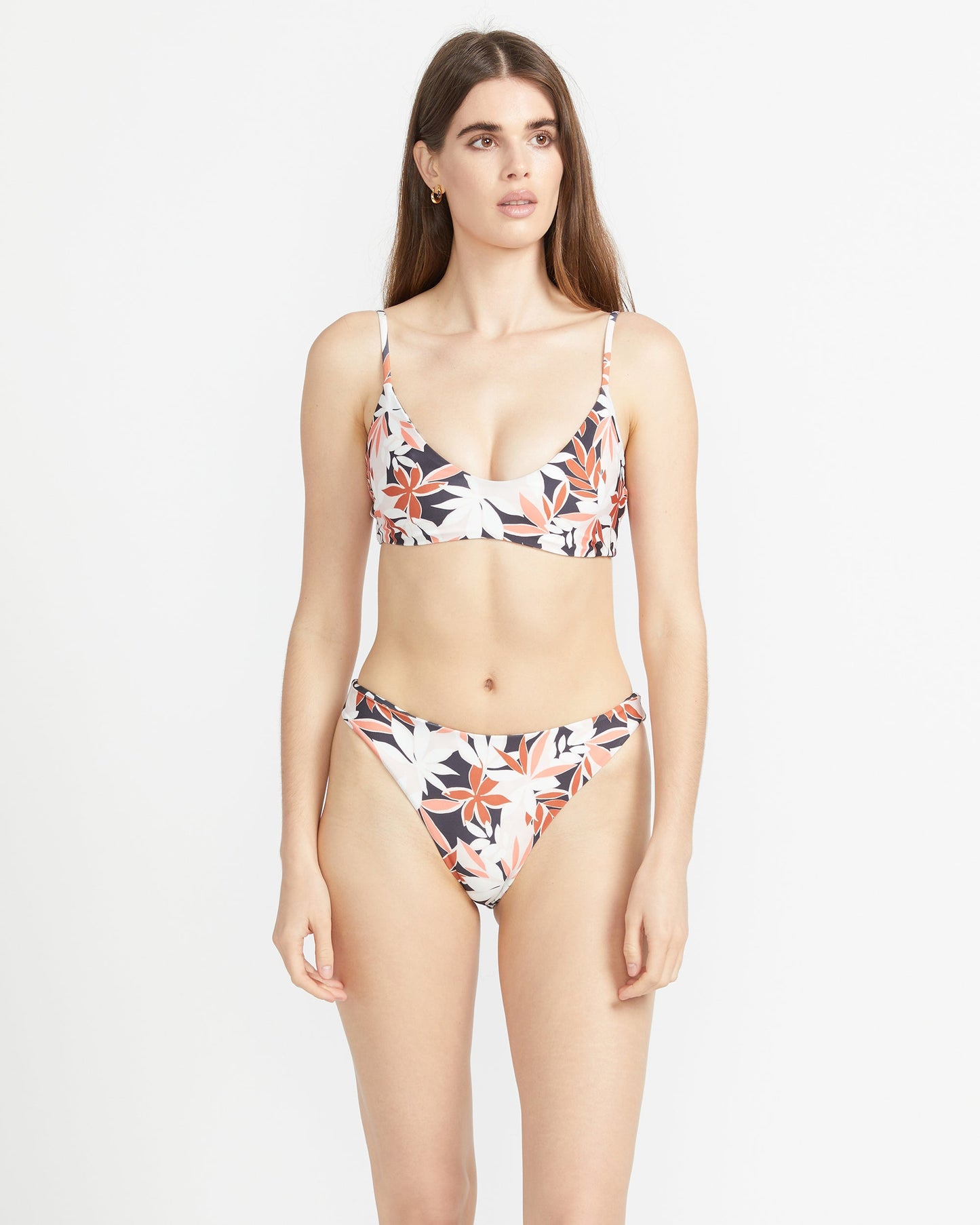 Check Mate Crop Bikini Top