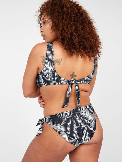 Stay Or Leaf Tie Side Hipster Plus Size Bikini Bottom