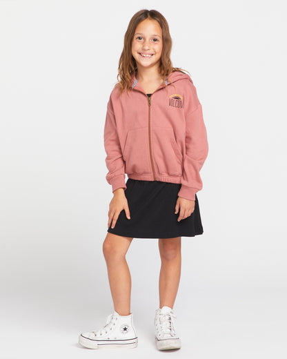 Little Girls Zip Dudette Zip Fleece