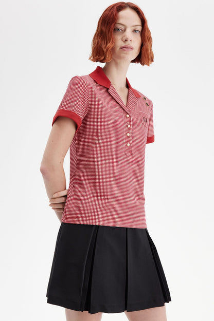 Amy Winehouse FoundationGingham Print Polo Shirt