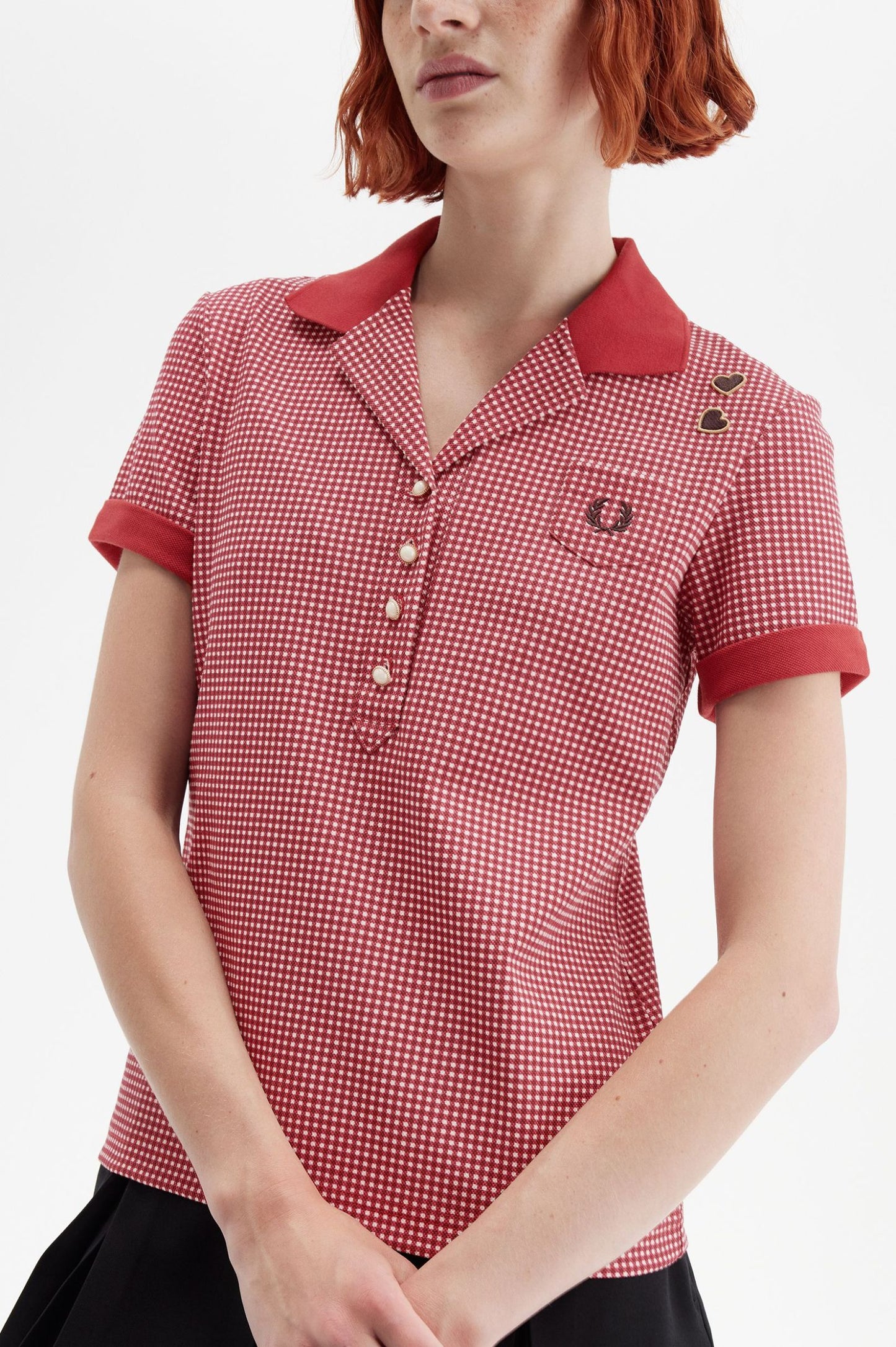 Amy Winehouse FoundationGingham Print Polo Shirt