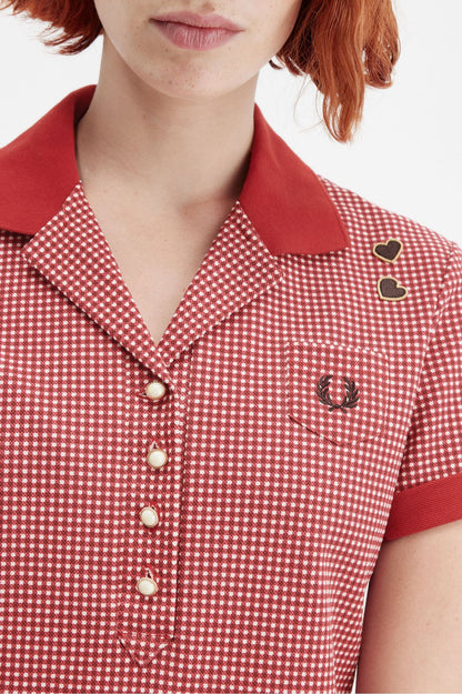 Amy Winehouse FoundationGingham Print Polo Shirt